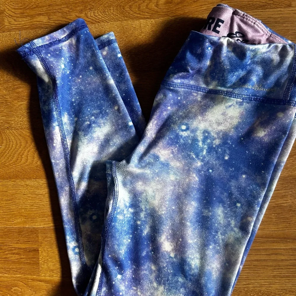 Eddie Bauer Cosmic Blue Girls Leggings size 10/12
